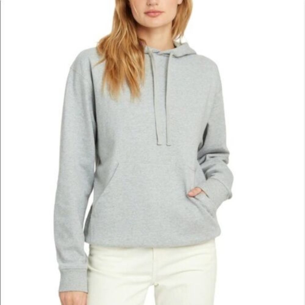 x Karla The Pullover Hoodie in Heather Gray, Size XL